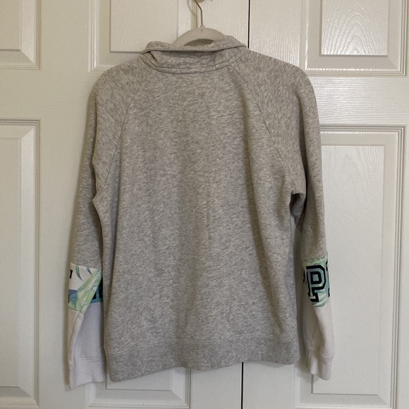 PINK Grey Quarter Zip - Picture 2 of 3